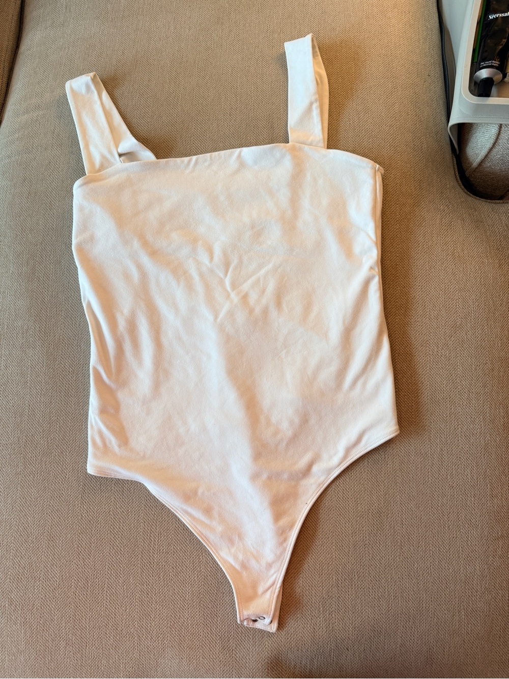 Abercrombie Double-lined Square-Neck Bodysuit with Wide Straps